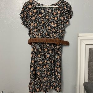 small floral dress w/ belt from Kohl’s by Wallflower